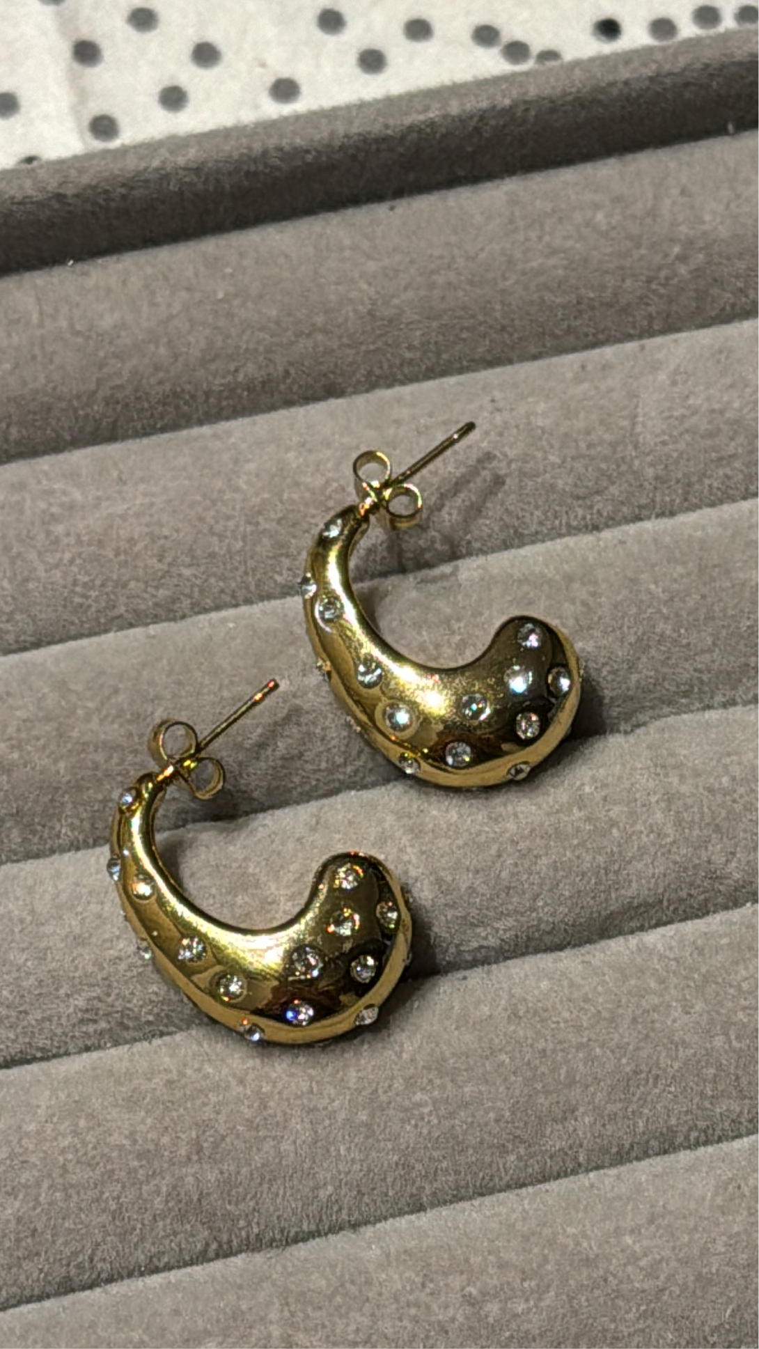 Studded earrings